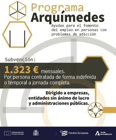 Imagen "Programa Arquímedes" - Subvencionado con Fondos Europeos y Gestionados por la Junta de Andalucía.